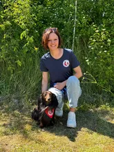 Profilbild Therapiehunde Team aus Reutlingen Sabine und Kasimir Therapiehundeteam